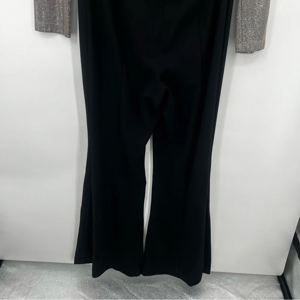 Black Halo Angie Flared Leg Jumpsuit Cutout Metallic Silver Bodice Romper 12 - Picture 8 of 17